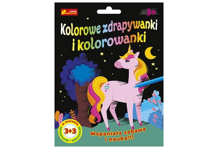 Kolorowe zdrapywanki & kolorowanki - Jednorożec i przyjaciele